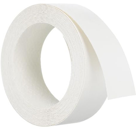 QUARKZMAN Bordatura per Impiallacciatura di Legno, Strisce di Impiallacciatura di Legno da 3/4 Pollice x 9.8 Ft per Riparazione di Mobili, Restauro di Mobili, Bianco