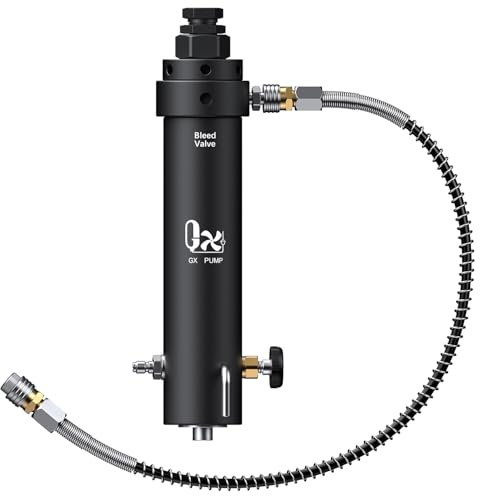 GX PUMP Professional-Grade High Pressure PCP Air Compressor Filter with Pressure Maintaining Function- 5800PSI Oil/Water Separator, Magnetic or Screw Mounting,Dry Air Intake Filter for Paintball