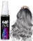 Temporary Hair Dye, Crazy Dark Grey Color Hair Spray, Crazy Grey Hair Dye,Instant Color,Washable One Time Temporary Hair Dye Spray Instant Styling,Halloween,Cosplay, Easy to Color, 30ml
