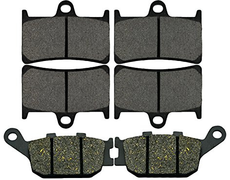 AHL-Kit Motocicleta Pastillas de freno para Yamaha YZF-R6 (310 mm Rotor) 2005-2015 (Semi metal)