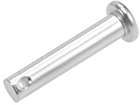 sourcing map Gabelkopfstifte mit einem Loch, 6 mm x 30 mm, flacher Kopf, 304 Edelstahl, Verbindungsstift