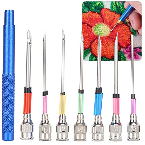 Zaubernadel Zum Sticken, Stahlstickerei, Punch Punch Art Needles mit Griff Ry Kit Set Knitting