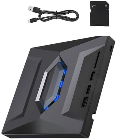 MOUDOAUER 5-i-1 extern CD DVD-enhet USB 3.0, DVD och CD-ROM +/-RW skivspelare brännare läsare skrivare för bärbar dator PC skrivbord