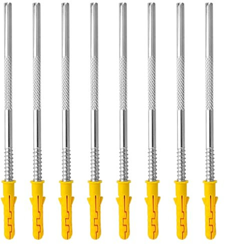 8 Stück Regalhalterung Unsichtbar, Gute Stabilität, Belastbar und Langlebig, Tablarträger, Einfach zu Bedienen, Shelf Bracket, Geeignet für Geradlinige Installation, Hängende Vorhänge (Gelb) (1)