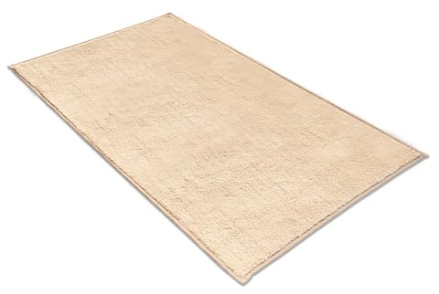 Comart - Tapis Puffy - Ultra Doux Antidérapant - 40x60 - Beige