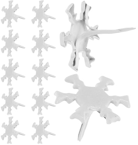 Cabilock 300 Pezzi Mini Brads per Paper Crafts in Metallo Forma di Fiocco di Fermacarte Punte Resistenti per Scrapbook e Progetti DIY Natalizi