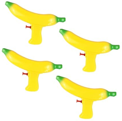 Abaodam 4 Pezzi Giocattolo Spara-acqua a Forma di Banana, Contenitore per L’acqua, Gioco Estivo da Spiaggia e Piscina, Divertente Giocattolo Acquatico per Bimbi