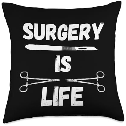 Surgery is Life Surgical Scalpel Surgeon Medical Surg Tech Throw Pillow