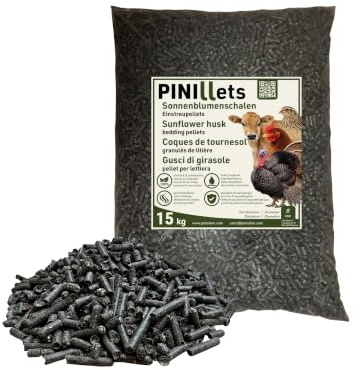 PINI Solrosskålar pellets 15 kg ströset strö