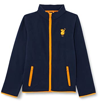 Playshoes Fleece-Jacke Unisex Kinder Outdoor-Oberteil, marine Die Maus, 128