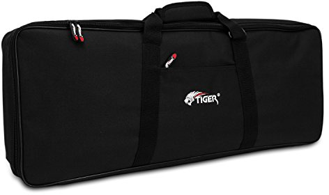 Tiger KGB14-12 Keyboard Bag – Suitable for Beginners and Gigging Musicians – Padded & Water-Resistant Protection – Black – 127.5 x 36.5 x 11 cm