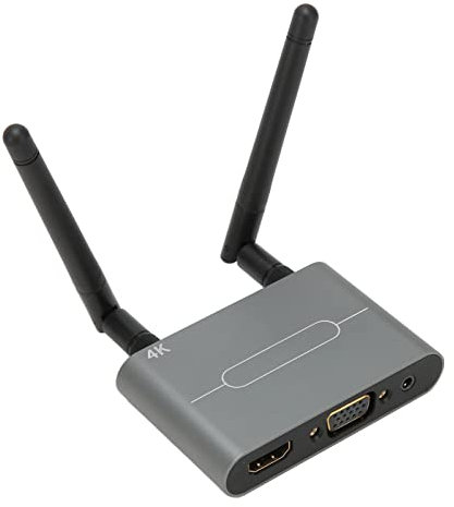Wireless VGA Display Adapter, 4K 5G WiFi HDMI Dongle Adapter Screen Mirroring Extender Dual Screen Output, Unterstützung für Miracast, für Airplay, für DLNA, für