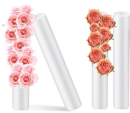 JINGHANGER 4 Pezzi Spugna per Fiori Canne in Schiuma per composizioni Floreali Tubo in Schiuma per Modellismo Forniture per Arti e Mestieri Fai-da-Te Bianco 40x5 cm
