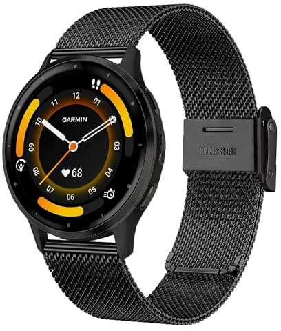 VELULYX Metall armband für mit Garmin Venu 2/3/Venu 4 45mm, 22mm Edelstahlband für Garmin Vivoactive 4/Forerunner 265/255/255 Music/745/First Avenger/Darth Vader