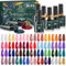 42 Stück UV Gel Nagellack Set Mit Unterlack, Glänzender & Matte Überlack, Diamant, DIY Nail Art Kit für Valentinstag, Hochzeit, Dating, Weihnachts Party