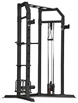 Marcy Olympic Strength Training Power Tower, Cage with Pulley Home Gym System SM-3551AMZ