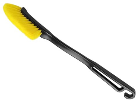 Vaguelly Autoreinigungsbürste Spaltbürste Mit Dichten Borsten Und Aufhängehaken Lang Für Enge Spalten Robust Für Reifen Und Felgen Autopflege Detailbürste Für Gründliche Fahrzeugreinigung