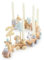 Bieco Geburtstagszug Holz - Candy Look 0-99 Jahre mit 6 Kerzen - Tischdeko Kindergeburtstag Kerzen Geburtstag Zug Geburtstagszug Mädchen Geburtstagskranz Geburtstagskerzen Zug Geburtstagsring Deko