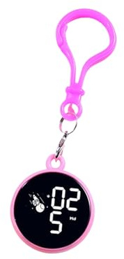 Reloj de pulsera electrónico LED con indicador de fecha, reloj electrónico colgante con llavero, reloj de bolsillo, reloj digital con mosquetón digital