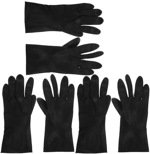 PACKOVE 3pairs Shampoo Gloves Hair Dye Glove Barber Non for Hair Salon Styling Women Men