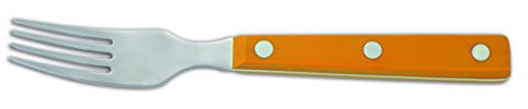Arcos Table Messer - Steakgabel - Edelstahl 18/10 und 195 mm - HandGriff Polyoxymethylen (POM) Farbe Senf