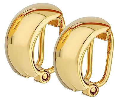 NKlaus Paar Ohrclips Fake Männer Ohrringen ohne Ohrloch 333 8 Karat Gold gelbgold Damen 9088