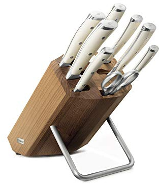 WÜSTHOF Classic Ikon Crème Messerblock mit 8 Artikeln