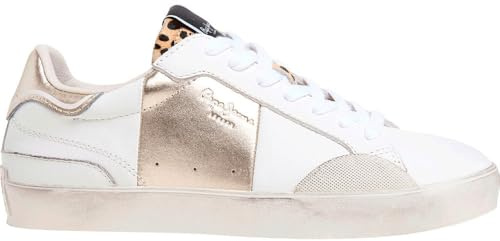 Pepe Jeans Sneakers Lane Fun W in Pelle Bianca