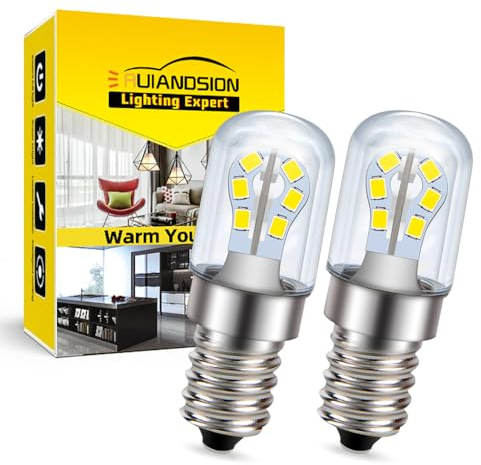 Ruiandsion Bombillas LED E14 de bajo voltaje CA CC 24 V 2 W Edison con base de rosca LED de bajo consumo 6000 K bombillas blancas para camión, paquete de 2