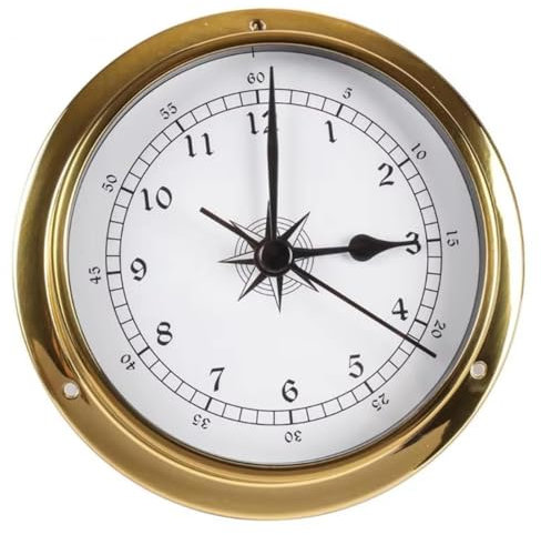 115 mm Baromètre Thermomètre Hygromètre Horloge, Baromètres pour la Maison, Baromètres Suspendus Intérieur et Extérieur, pour Hôtels, Entrepôt, Bureau