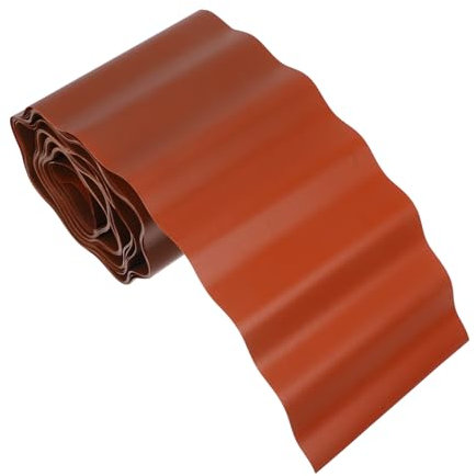 POPETPOP Gemüsegarten-begrenzungen 1 Rolle Landschaftseinfassung Kunststoffbarriere Rasenkantenrolle für Hof und Garten