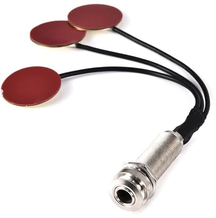 Itkcozcg Pastilla de micrófono para guitarra, transductor de sonido, preamplificador, pastilla piezoeléctrica, pastilla para piano y pulgar, mandolina