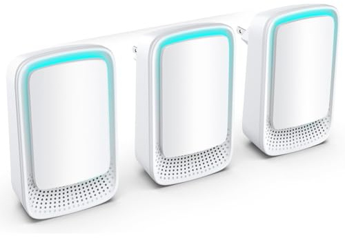 Asyduey Mini Air Cleaner für Zuhause, Luft Ionisierer 3-Pack, Ruhiger Negativer Iongenerator Erfrischung für Schlafzimmer, Büroküche EU