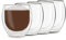 DUOS® Jumbo Latte Macchiato Gläser Set 4x410ml, Doppelwandige Gläser Latte Macchiato, Doppelwandige Kaffeegläser, Teegläser, Cappuccino Gläser Eiskaffee Gläser Thermogläser doppelwandig Espressotassen