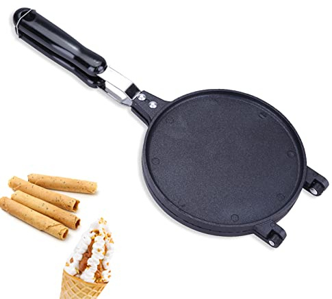 Acogedor Waffle Cone Maker, Egg Roll Pancake Maker, Non Stick Egg Roll Plate, Ice Cream Cone Maker for Homemade DIY Ice Cream Cone Baking Pan