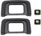Oeilleton pour Nikon D5500 D5300 D5100 D3500 D3400 D3200 D3300 D3100 D3000 D5600 D5000 D5200 DK-25 Eyecup Viseur Caoutchouc et Cache Griffe (Lot de 2)