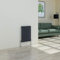 Warmehaus Horizontal Designer Radiator Flat Panel Modern Heating Single Grey Anthracite Small Radiator 600 x 410mm