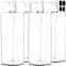 Youngever 4 Pack 1000ML(1 Liter) Empty Shampoo Pump Bottles, Plastic Cylinder Pump Dispenser