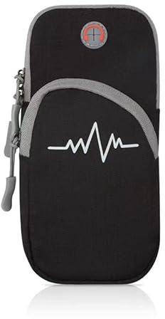 Phone Arm Bag Sweatproof Sport Phone Armband Armband Running Armbag with Adjustable Arm Strap for Fitness Running (Black)