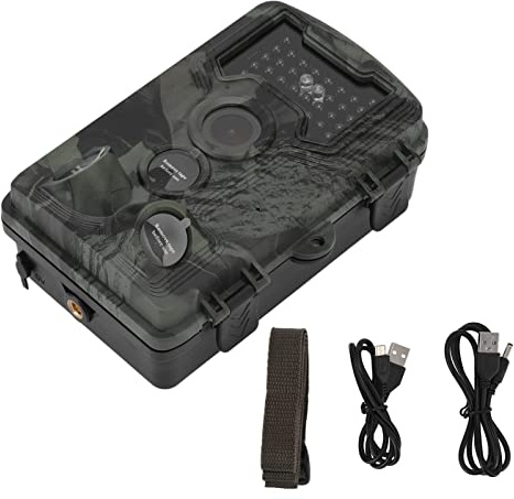 zalati 1080P PR1000 Cámara de Caza Camuflaje de Gran Apertura, Cámara de Caza de Exposición Automática HD 2.4 Pulgadas 30 fps