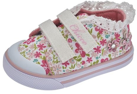 Chicco Sneakers con Double Velcro, Cómodo, ligero, flexible y transpirable, Niñas, Multicolor 2, 20 EU