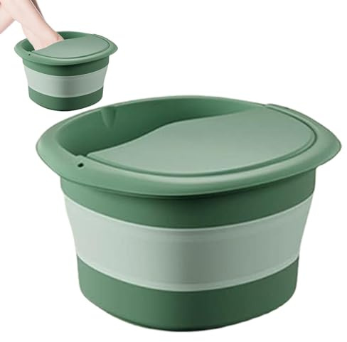 Geruwam Lavabo para pies | Pediluvio Plegable con Aislamiento térmico y Puntos de Masaje - Bañera de pedicura para baño de pies, Lavado de Cara, Lavado de Toallas, Lavado de Ropa