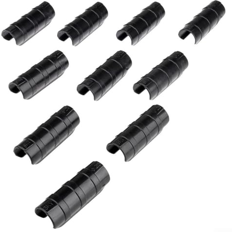 Växthusfilmklämmor, 20 st växthusklämmor för ram rörstång klämsats för växthus (svart 25 mm)