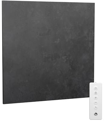 blumfeldt - Pannello Radiante a Infrarossi, 350W – Montaggio a Parete, WiFi, IP44, Termostato Integrato, Timer, Efficienza Energetica del 99%, Riscaldamento Rapido, Design in Metallo, Bagno & Interni