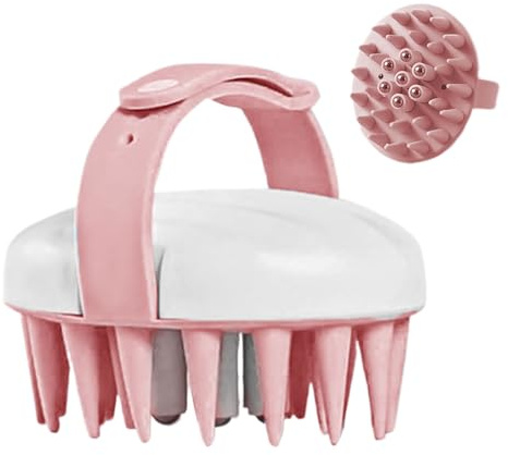 Rechory Shampoo Massager Brush Scalp - Hair Shampoo Brush | Head Scrubber Massage Tool for Men Women, Portable Hair Washing Comb