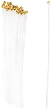 FUTUREORYY 200 Pezzi Aste per Bandiere in Plastica 38 CM, Aste Portabandiera Portatili Leggere e Resistenti, Pennoni per Festa e Eventi Fissaggio Facile, per Decorazioni Esterne e Uso