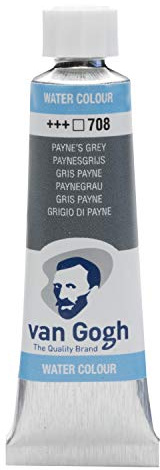 Van Gogh Peinture aquarelle, tube 10ml, Gris de Payne 708
