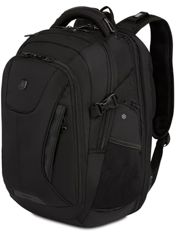 SwissGear Unisex's 5358 USB Scansmart Laptop Backpack, Black, L