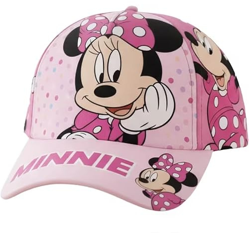 ILS I LOVE SHOPPING Chapeau avec visière de Garçon/Enfant en Coton Bonnet de Baseball réglable Minnie Mouse