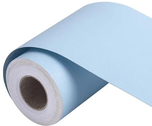 VisitRyl Bordo Adesivo Per Carta Da Parati 20cm X 500cm, Rimovibile Autoadesivo, Per Cucina Bagno Azzurro